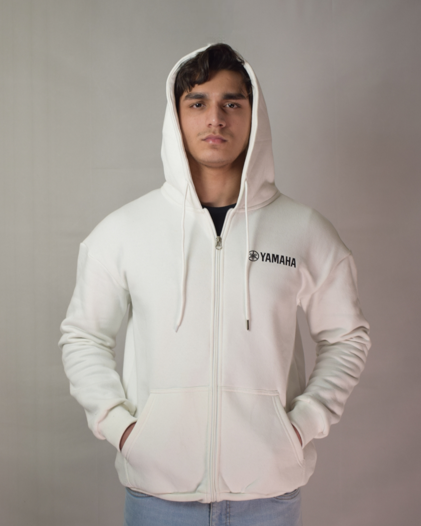 Yamaha hoodie of white