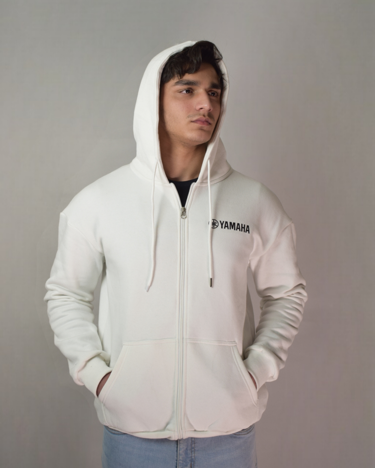 Yamaha hoodie of white